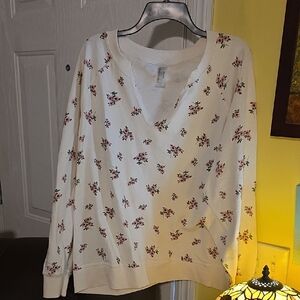 Floral Cream Sweatshirt